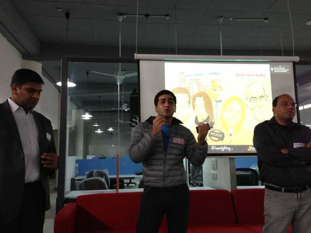 Rajat, Kavin, Aloke at 91 Springboard