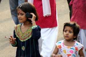 Girl Talking by Ramesh Lalwani